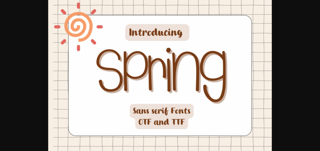 Spring Font Poster 1