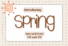 Spring Font Poster 1