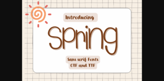 Spring Font Poster 1