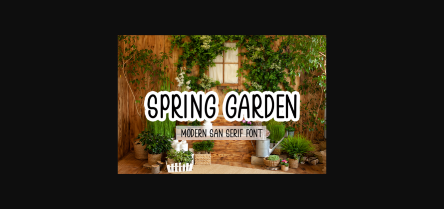 Spring Garden Font Poster 3