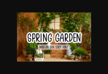 Spring Garden Font Poster 1