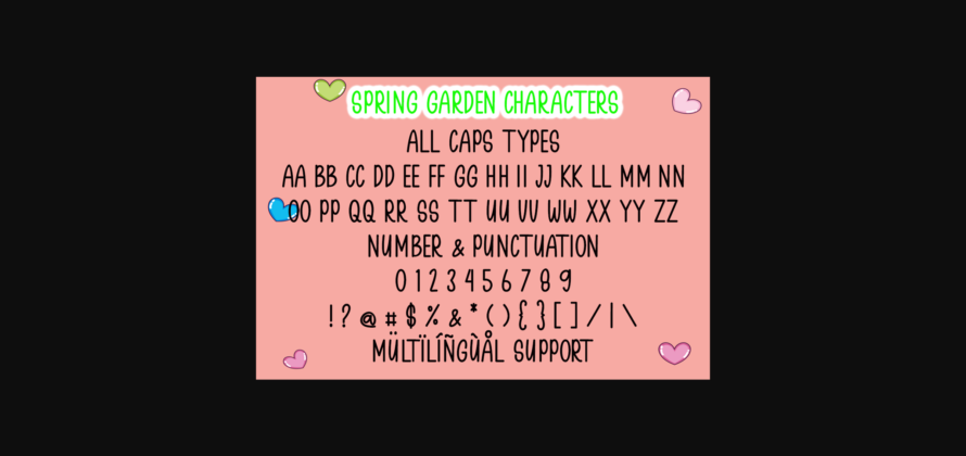 Spring Garden Font Poster 7