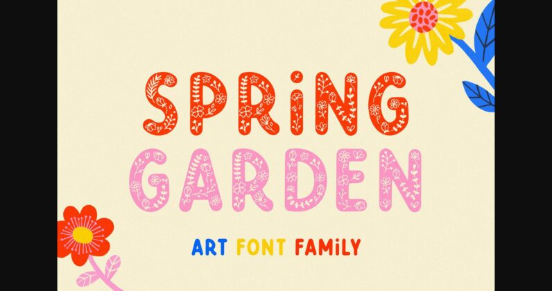 Spring Garden Font Poster 3