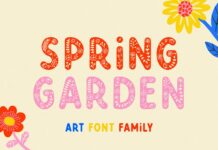 Spring Garden Font Poster 1