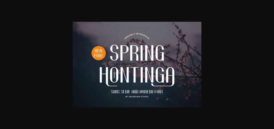 Spring Hontinga Font Poster 3