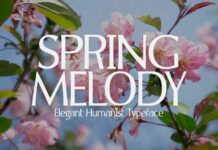 Spring Melody Font Poster 1