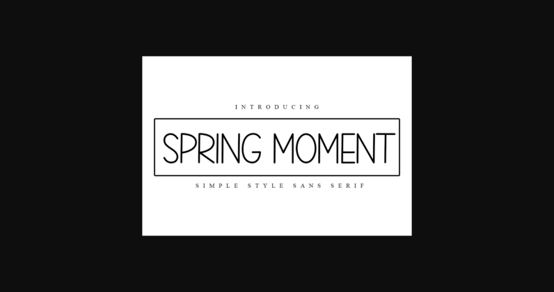 Spring Moment Font Poster 3
