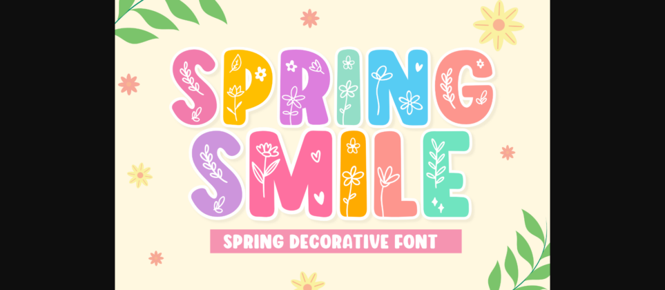 Spring Smile Font Poster 3