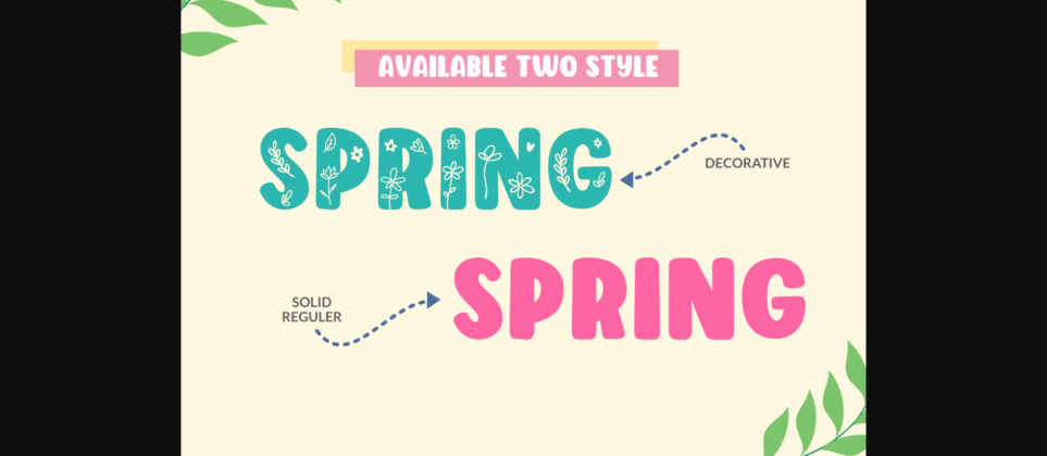 Spring Smile Font Poster 5