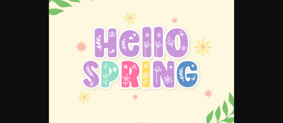 Spring Smile Font Poster 6