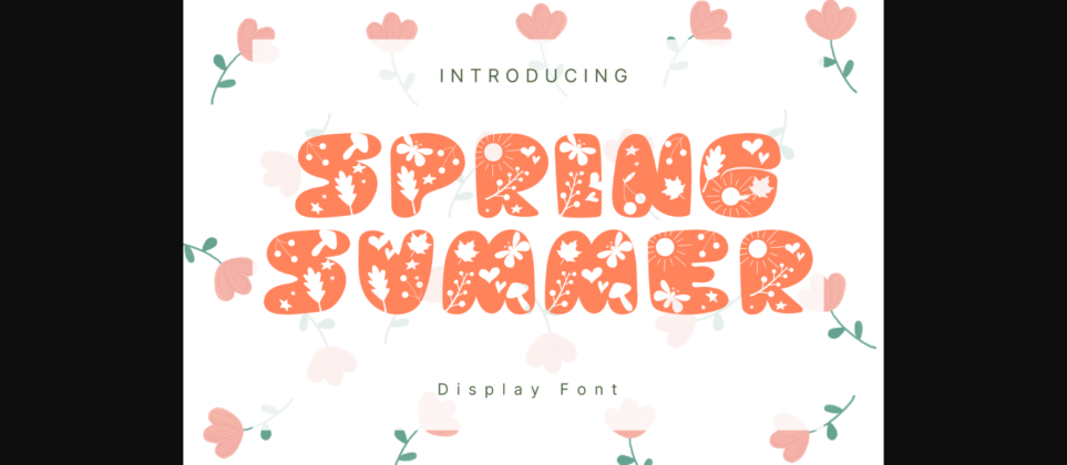 Spring Summer Font Poster 3