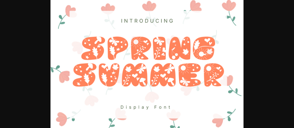 Spring Summer Font Poster 1