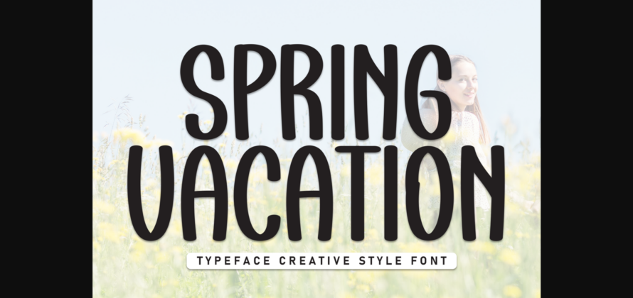 Spring Vacation Font Poster 1