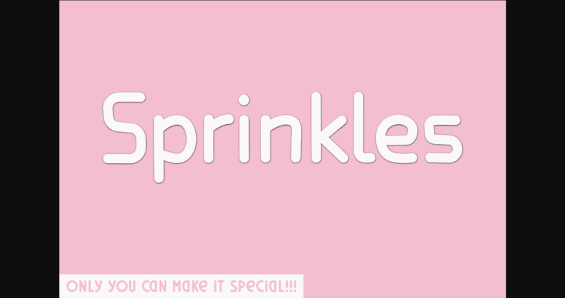 Sprinkles Font Poster 3