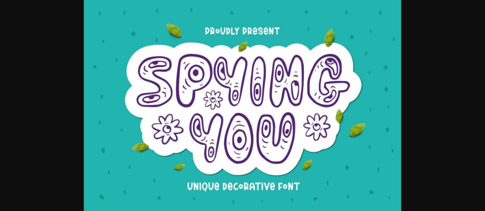 Spying You Font Poster 3