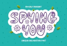 Spying You Font Poster 1