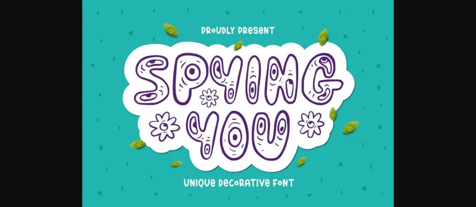 Spying You Font Poster 1