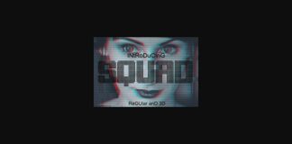 Squad Font Poster 1