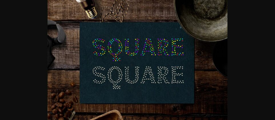 Square Font Poster 8