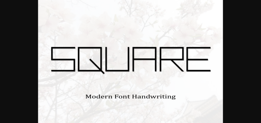 Square Font Poster 3
