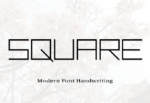 Square Font Poster 1