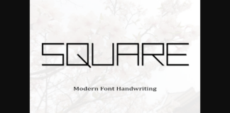 Square Font Poster 1