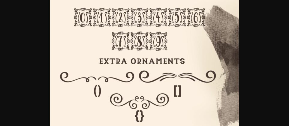 Square Ornamental Monogram Font Poster 9
