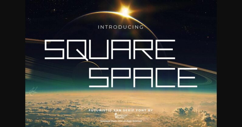 Square Space Font Poster 1