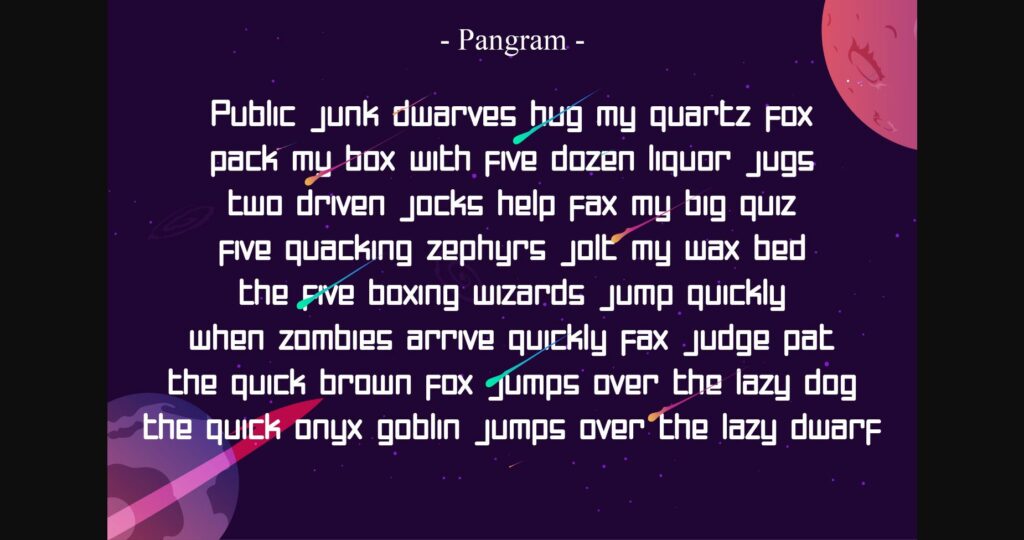 Square Spaceship Font Poster 7