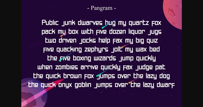 Square Spaceship Font Poster 7