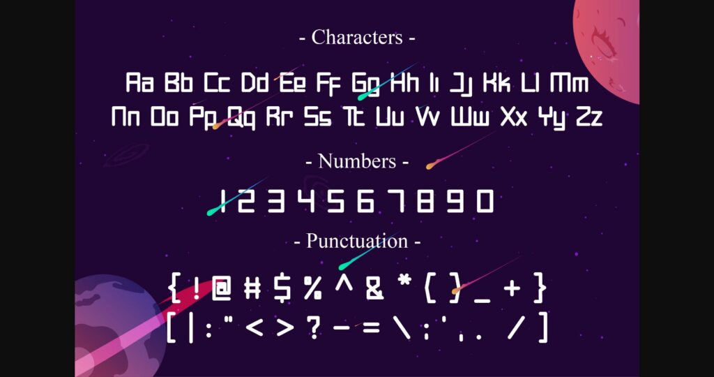 Square Spaceship Font Poster 9