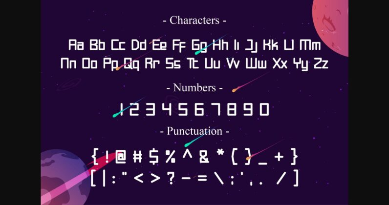 Square Spaceship Font Poster 9
