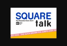 Square Talk Font Poster 1