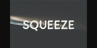 Squeeze Font Poster 1