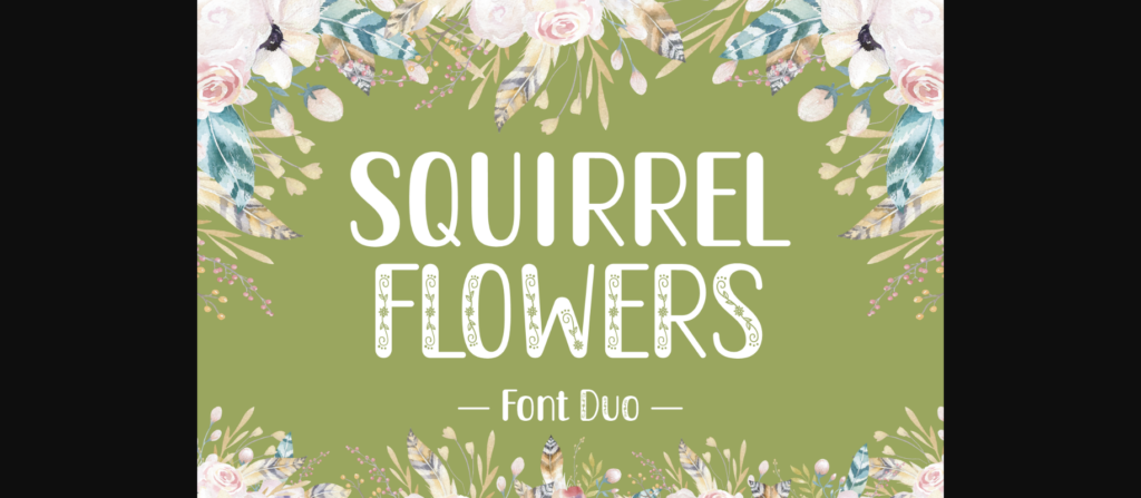 Squirrel Duo Font Poster 3