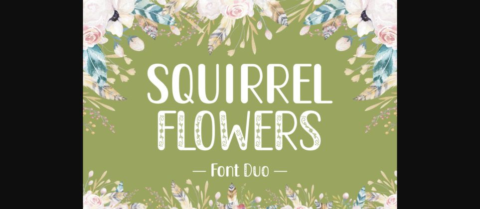 Squirrel Duo Font Poster 3