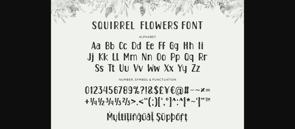 Squirrel Duo Font Poster 7