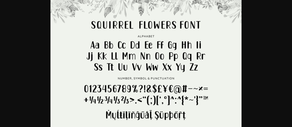 Squirrel Duo Font Poster 8