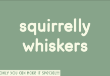 Squirrelly Whiskers Font Poster 1