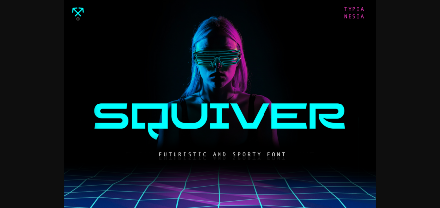 Squiver Font Poster 3