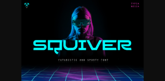 Squiver Font Poster 1