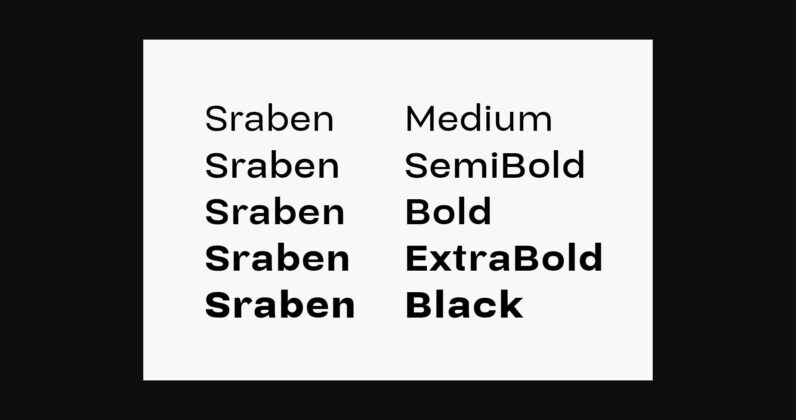 Sraben Grotesk Font Poster 4