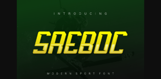 Sreboc Font Poster 1