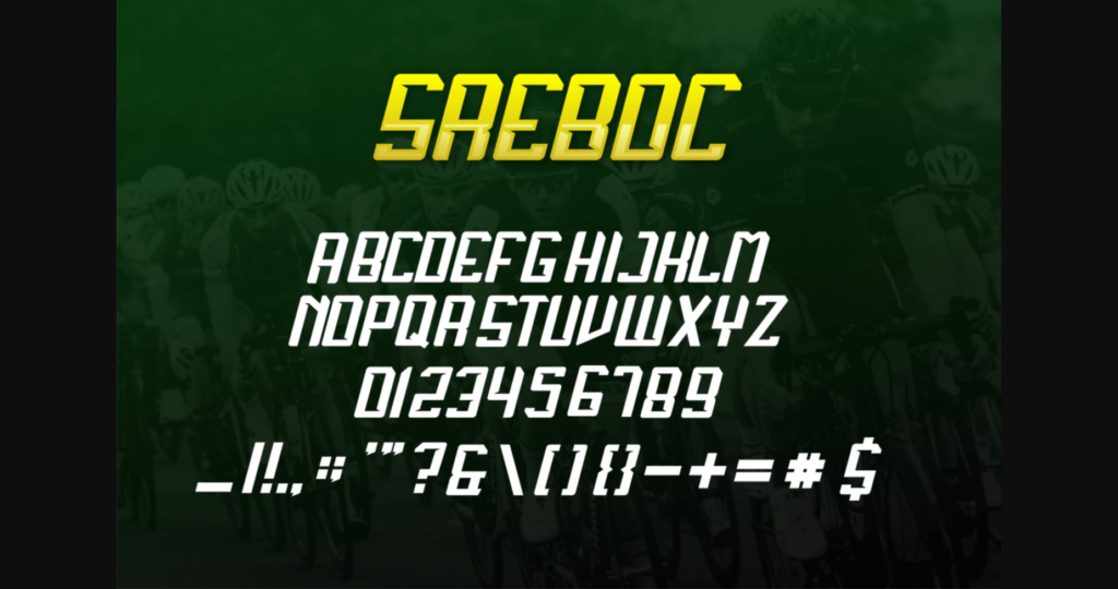 Sreboc Font Poster 5