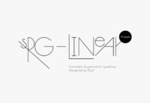 Srg Linear Font Poster 1