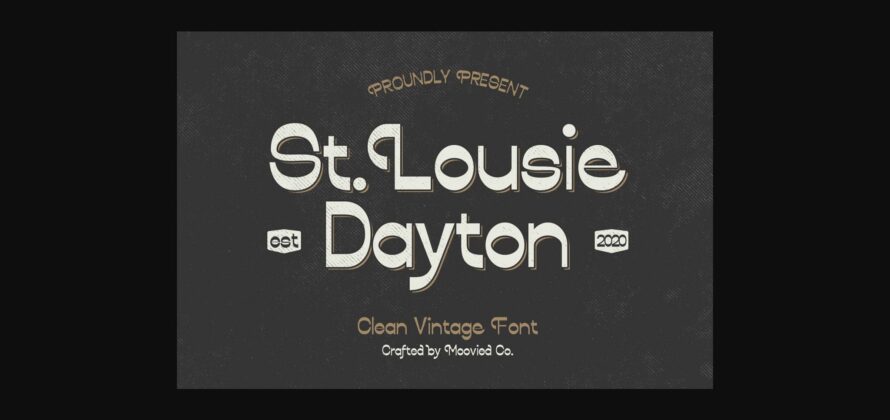 St. Louise Dayton Font Poster 3