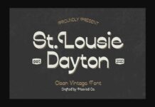 St. Louise Dayton Font Poster 1