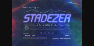 Stadezer Font Poster 1