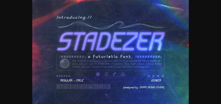 Stadezer Font Poster 1