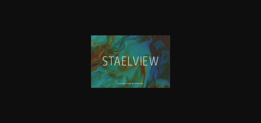 Staelview Font Poster 3
